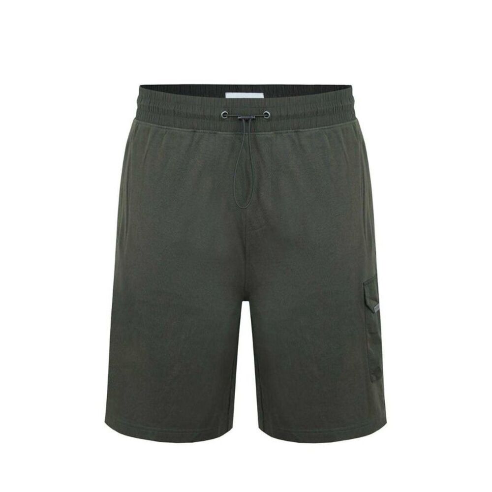 Firetrap Mens Omega Cotton Cargo Shorts / Khaki Green